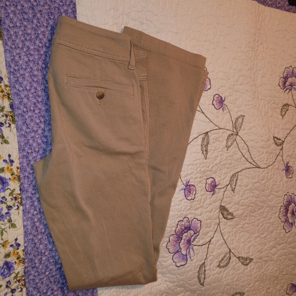 Y2K Vintage American Eagle Outfitters AEO Women's Pants Khaki  Kick Boot 4
